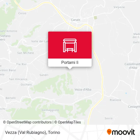 Mappa Vezza (Val Rubiagno)