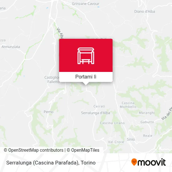 Mappa Serralunga (Cascina Parafada)