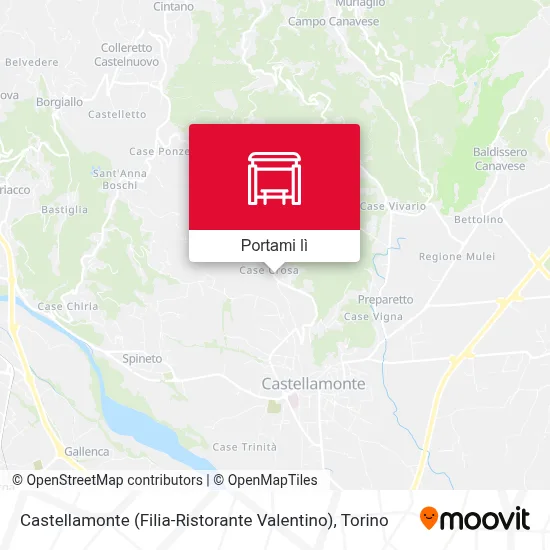 Mappa Castellamonte (Filia-Ristorante Valentino)
