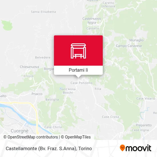 Mappa Castellamonte (Bv. Fraz. S.Anna)