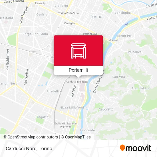 Mappa Carducci Nord