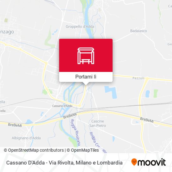 Mappa Cassano D'Adda - Via Rivolta
