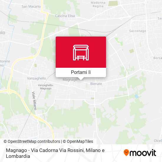 Mappa Magnago - Via Cadorna Via Rossini