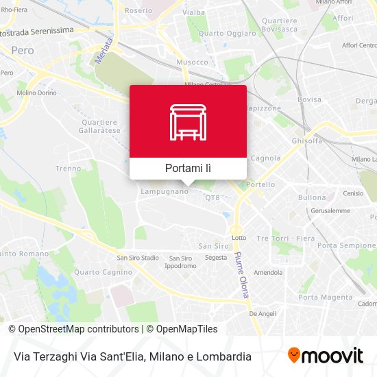 Mappa Via Terzaghi Via Sant'Elia