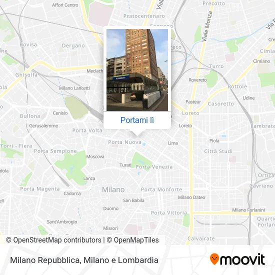 Mappa Milano Repubblica