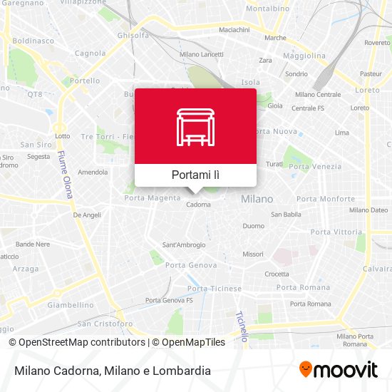 Mappa Milano Cadorna