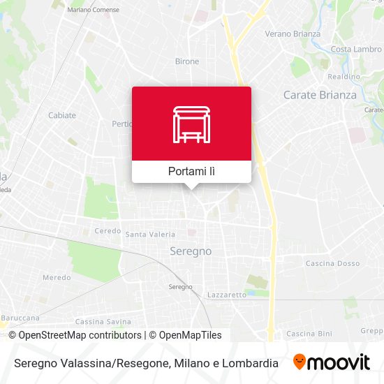 Mappa Seregno Valassina/Resegone