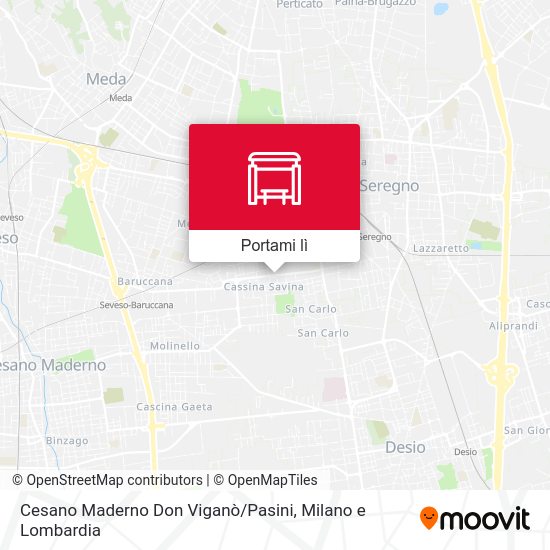 Mappa Cesano Maderno Don Viganò / Pasini