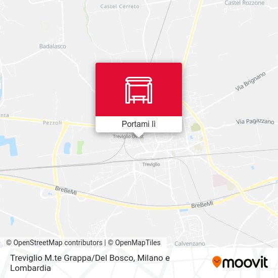 Mappa Treviglio M.te Grappa / Del Bosco