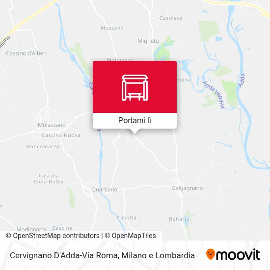 Mappa Cervignano D'Adda-Via Roma