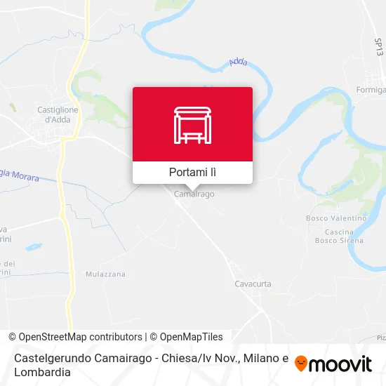 Mappa Castelgerundo Camairago - Chiesa / Iv Nov.