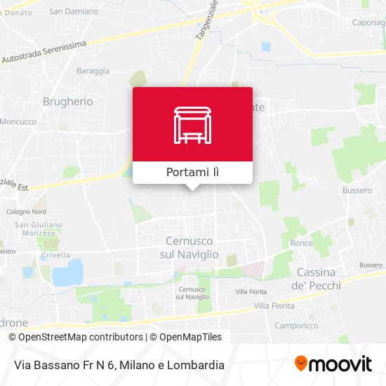 Mappa Via Bassano Fr N 6