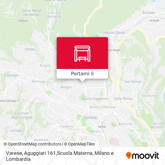 Mappa Varese, Aguggiari 161,Scuola Materna