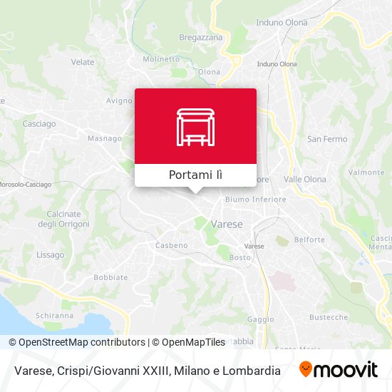 Mappa Varese, Crispi/Giovanni XXIII