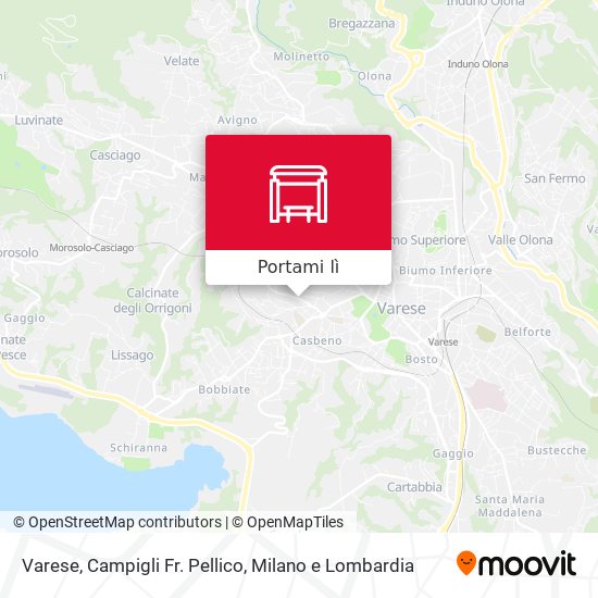 Mappa Varese, Campigli Fr. Pellico