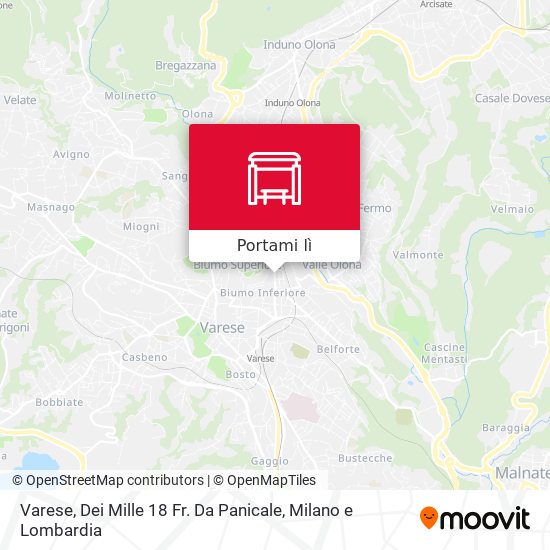 Mappa Varese, Dei Mille 18 Fr. Da Panicale