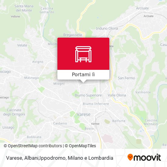 Mappa Varese, Albani,Ippodromo
