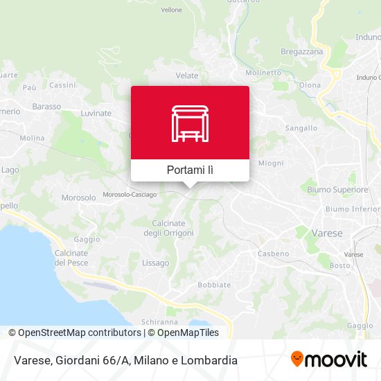 Mappa Varese, Giordani 66/A