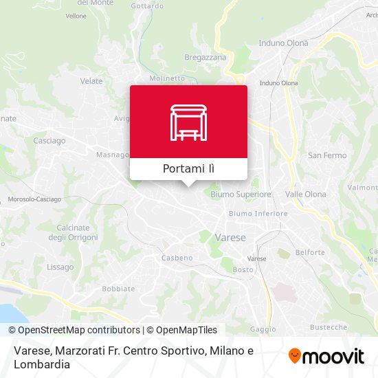 Mappa Varese, Marzorati Fr. Centro Sportivo