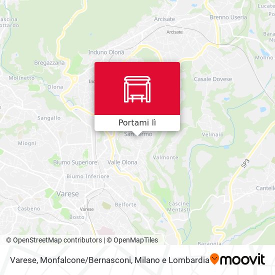 Mappa Varese, Monfalcone/Bernasconi
