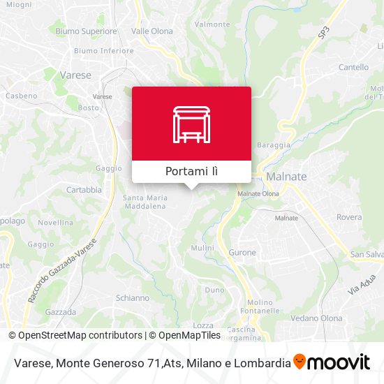Mappa Varese, Monte Generoso 71,Ats