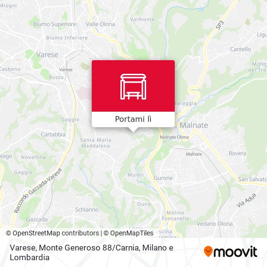 Mappa Varese, Monte Generoso 88 / Carnia