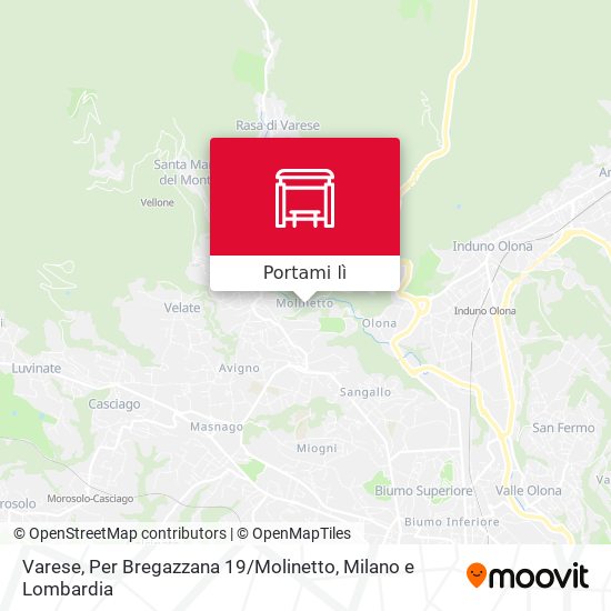 Mappa Varese, Per Bregazzana 19 / Molinetto