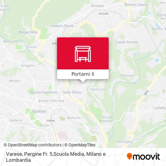 Mappa Varese, Pergine Fr. 5,Scuola Media