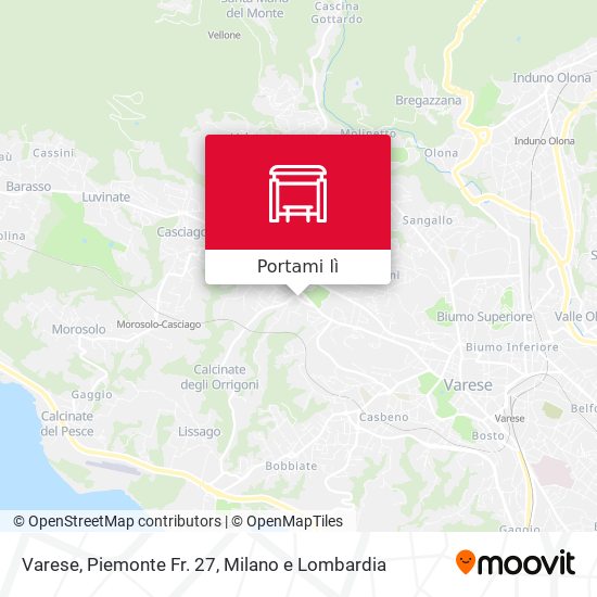 Mappa Varese, Piemonte Fr. 27