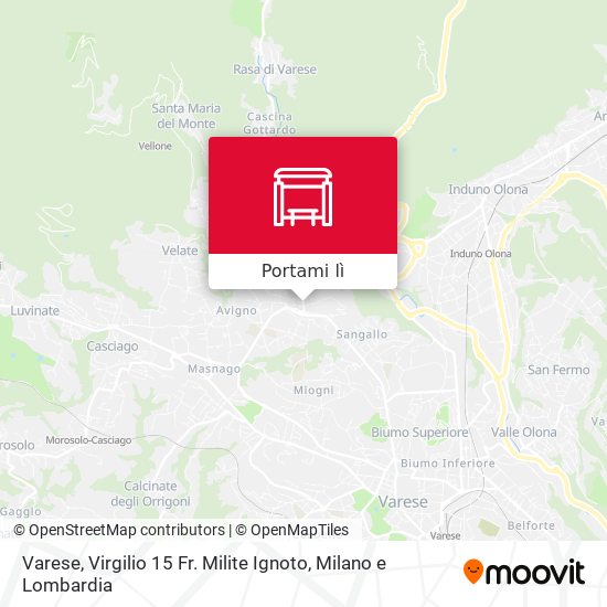 Mappa Varese, Virgilio 15 Fr. Milite Ignoto