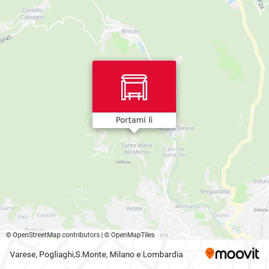 Mappa Varese, Pogliaghi,S.Monte