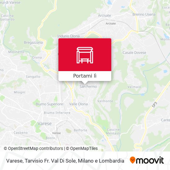 Mappa Varese, Tarvisio Fr. Val Di Sole
