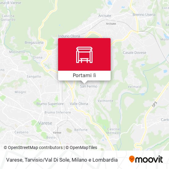 Mappa Varese, Tarvisio/Val Di Sole
