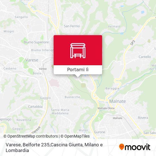 Mappa Varese, Belforte 235,Cascina Giunta