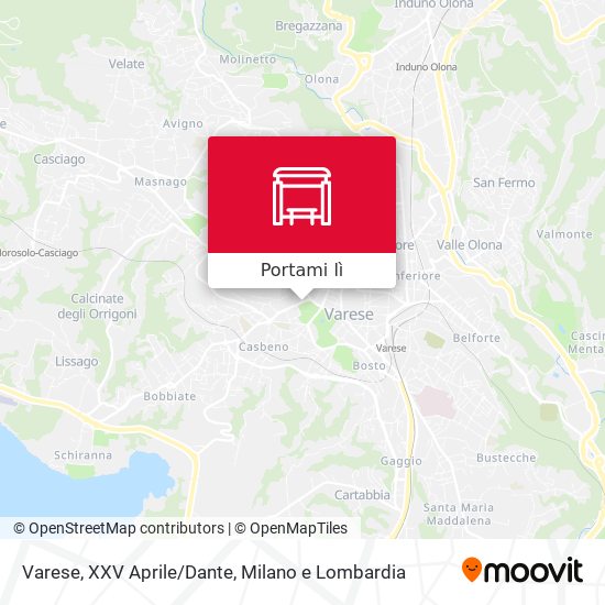 Mappa Varese, XXV Aprile/Dante