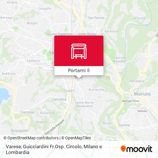 Mappa Varese, Guicciardini Fr.Osp. Circolo