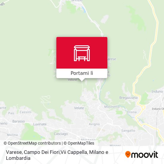 Mappa Varese, Campo Dei Fiori,Vii Cappella