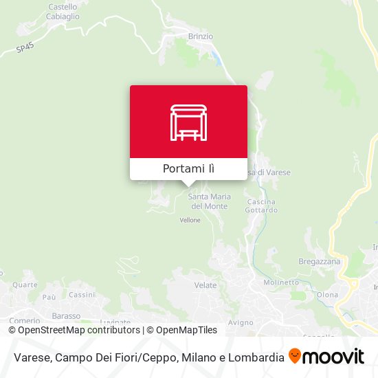Mappa Varese, Campo Dei Fiori/Ceppo