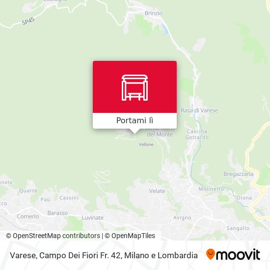 Mappa Varese, Campo Dei Fiori Fr. 42