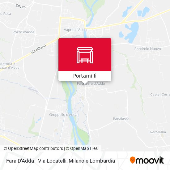 Mappa Fara D'Adda - Via Locatelli