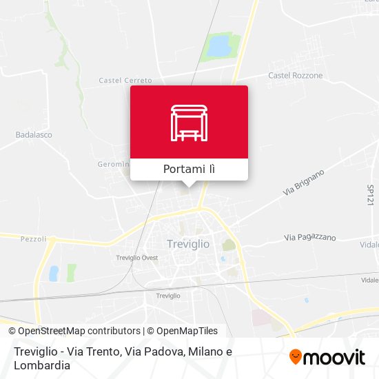 Mappa Treviglio - Via Trento, Via Padova