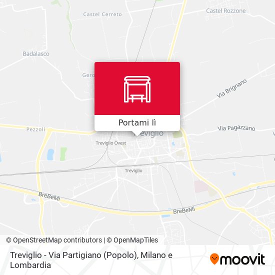 Mappa Treviglio - Via Partigiano (Popolo)