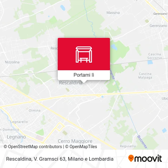 Mappa Rescaldina, V. Gramsci 63