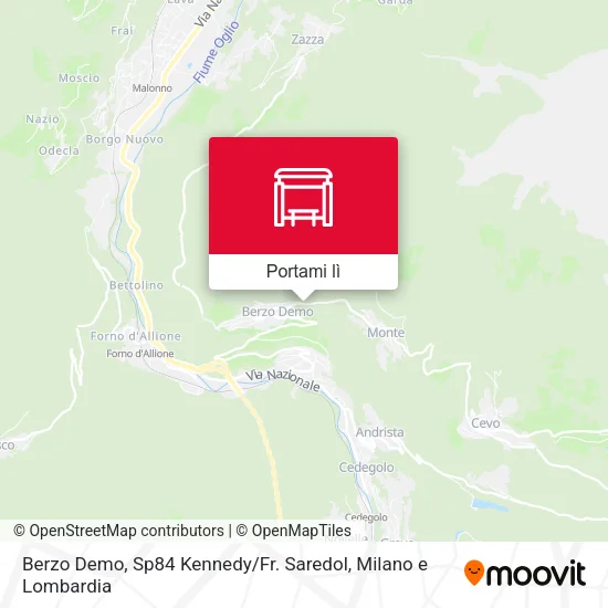 Mappa Berzo Demo, Sp84 Kennedy / Fr. Saredol