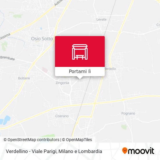Mappa Verdellino - Viale Parigi