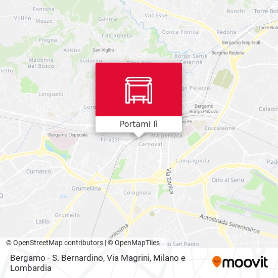 Mappa Bergamo - S. Bernardino, Via Magrini