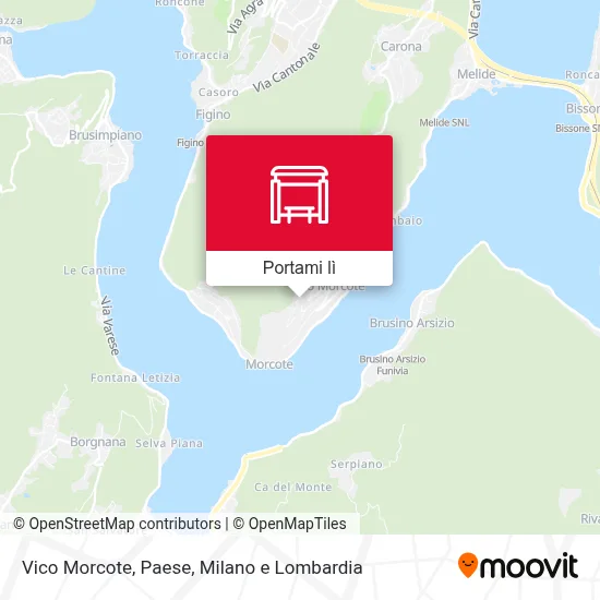 Mappa Vico Morcote, Paese