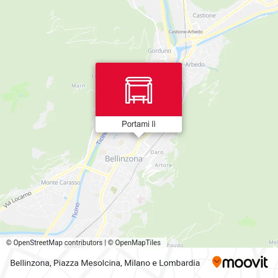 Mappa Bellinzona, Piazza Mesolcina