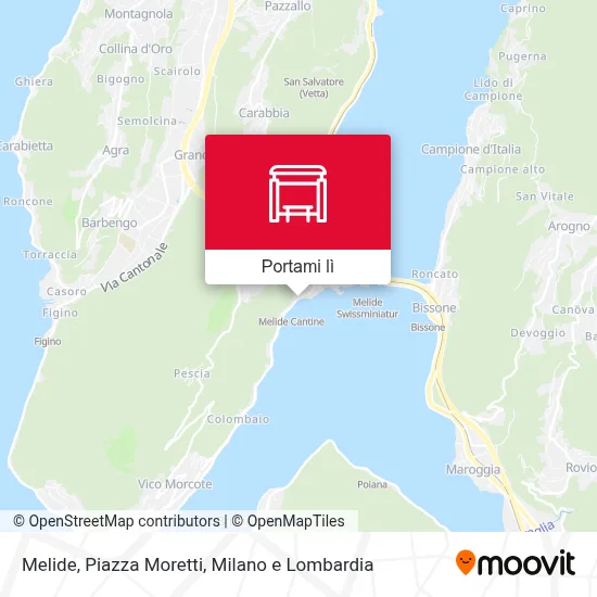 Mappa Melide, Piazza Moretti