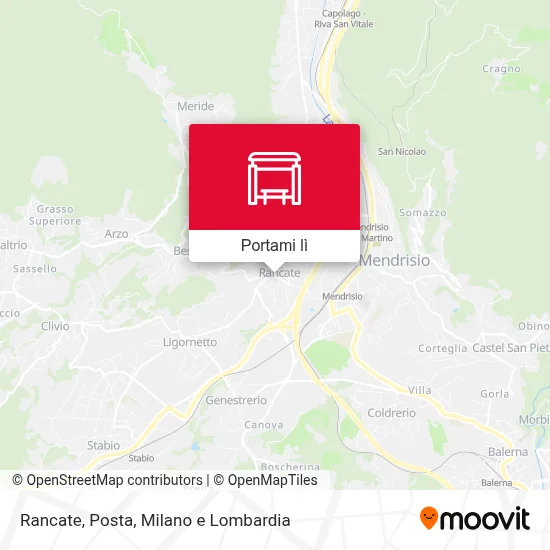 Mappa Rancate, Posta